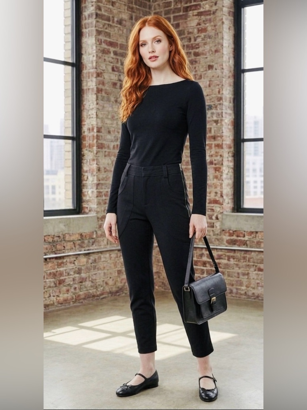 Alice + Olivia Black Capris